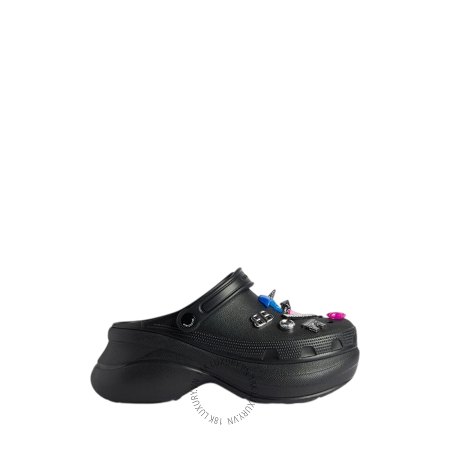 Dép Sục Balenciaga Women's Crocs™ Mule Jibbitz™ in Black 720762W0FOW1000 BCA702
