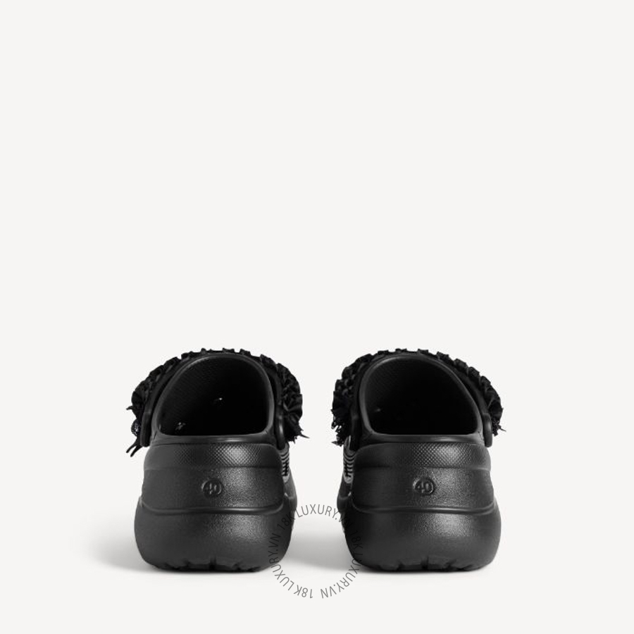 Dép Sục Balenciaga Women's Crocs™ Mule Jibbitz™ in Black 720762W0FPA1000 BCA701 22 Dép Sục Balenciaga Women's Crocs™ Mule Jibbitz™ in Black 720762W0FPA1000 BCA701