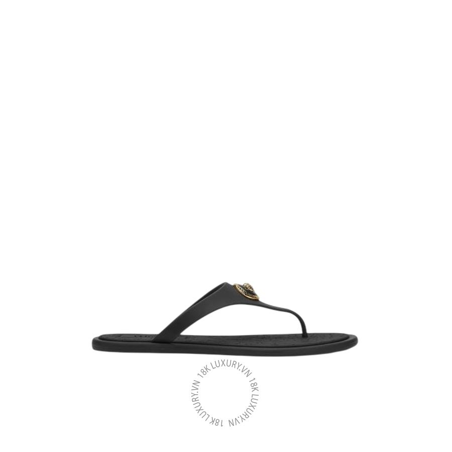 Dép Xỏ Ngón Versace Alia Rubber Flat Sandals 1016248-1A10983_1B00V VSC344