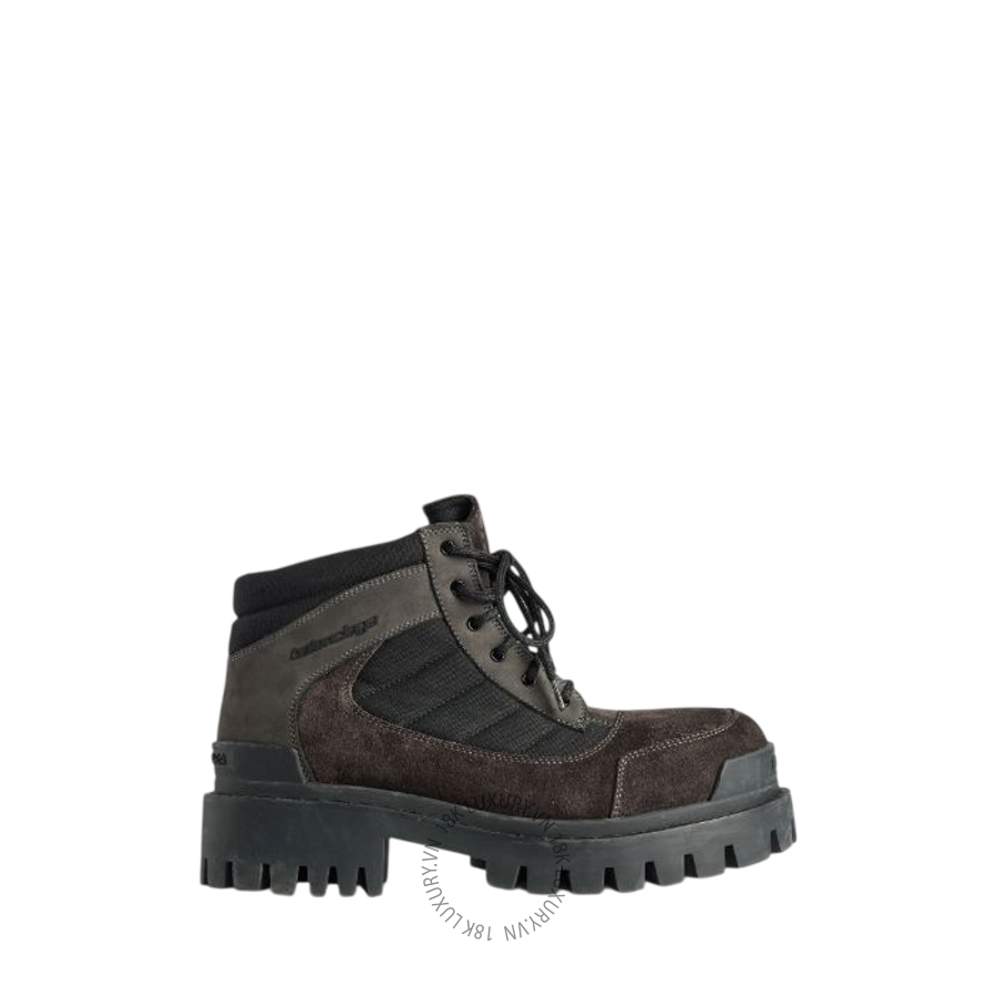 Giày Boots Balenciaga Men's Combat Strike Low in Brown/black 867708WCB452010 BCA505