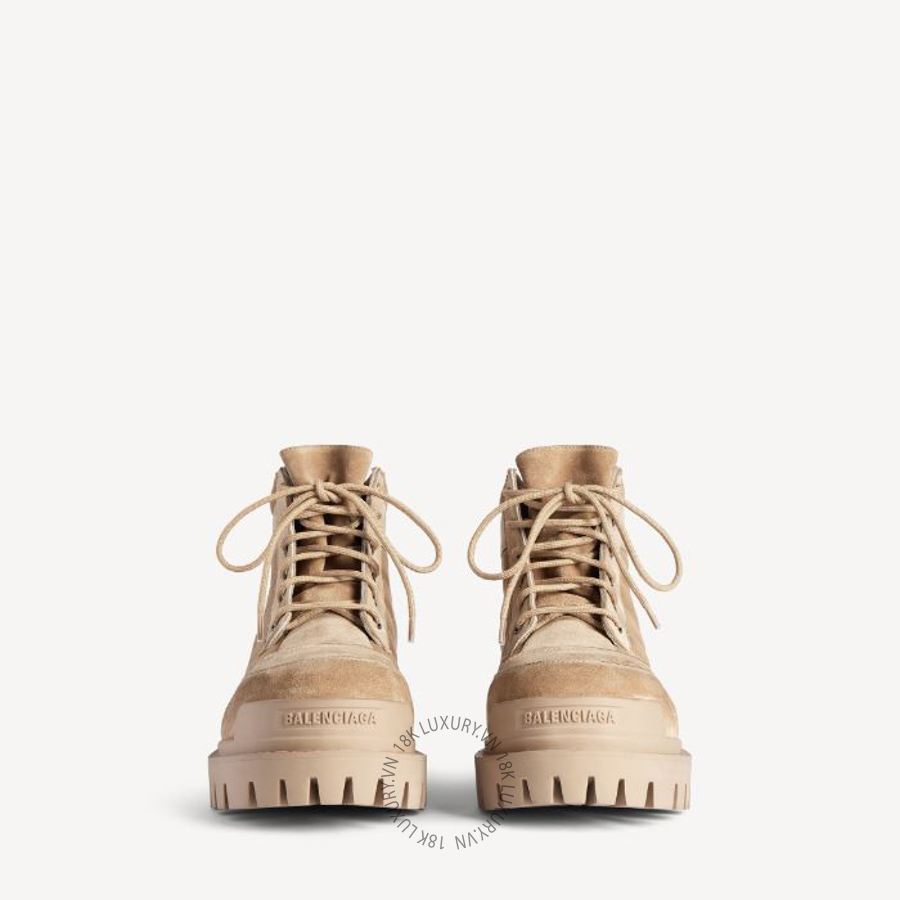Giày Boots Balenciaga Men's Combat Strike Low in Sand 867708WCB459090 BCA506