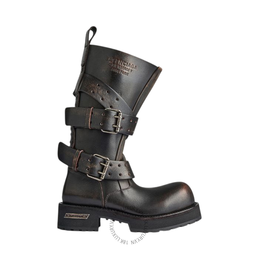 Giày Boots Balenciaga Men's Venom High in Brown 857604WBEQ32824 BCA524