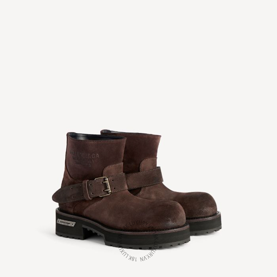 Giày Boots Balenciaga Men's Venom Mini in Light Espresso 873433WCB432981 BCA499