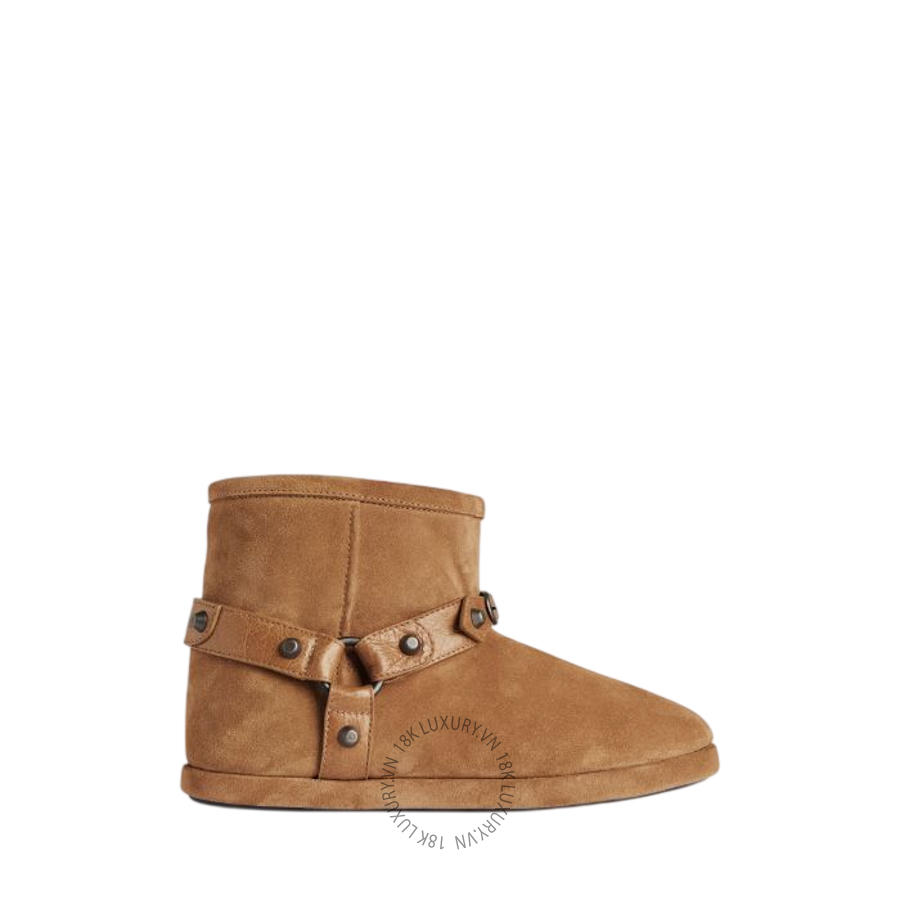 Giày Boots Balenciaga Women's Alaska Soft Bootie in Camel 845895WBFC39318 BCA743