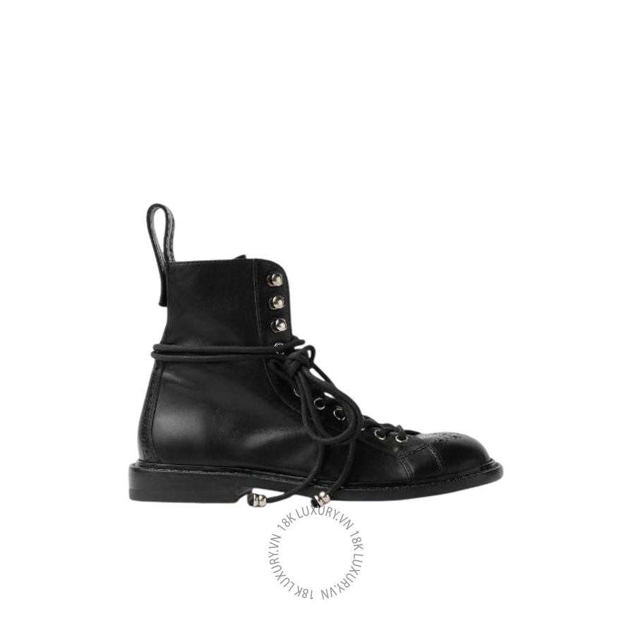 Giày Boots Versace Billy Leather Boots 1023845-1A17656_1B00K VSC226