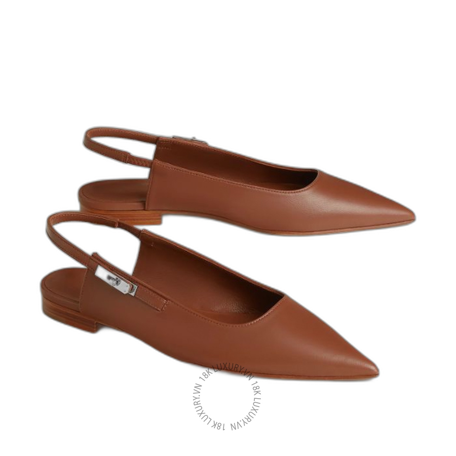 Giày búp bê Hermes Lovely slingback Gold H252128Z 20350 MHM633