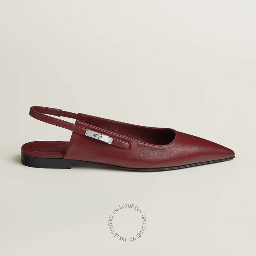 Giày búp bê Hermes Lovely slingback Rouge H H252128Z L1365 MHM636 14 Giày búp bê Hermes Lovely slingback Rouge H H252128Z L1365 MHM636