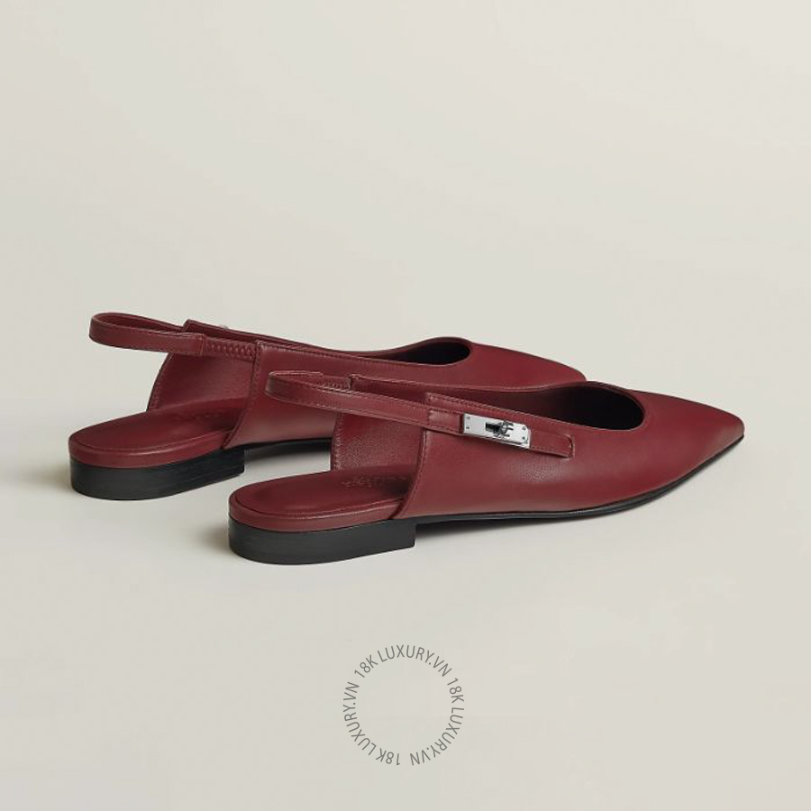 Giày búp bê Hermes Lovely slingback Rouge H H252128Z L1365 MHM636 15 Giày búp bê Hermes Lovely slingback Rouge H H252128Z L1365 MHM636