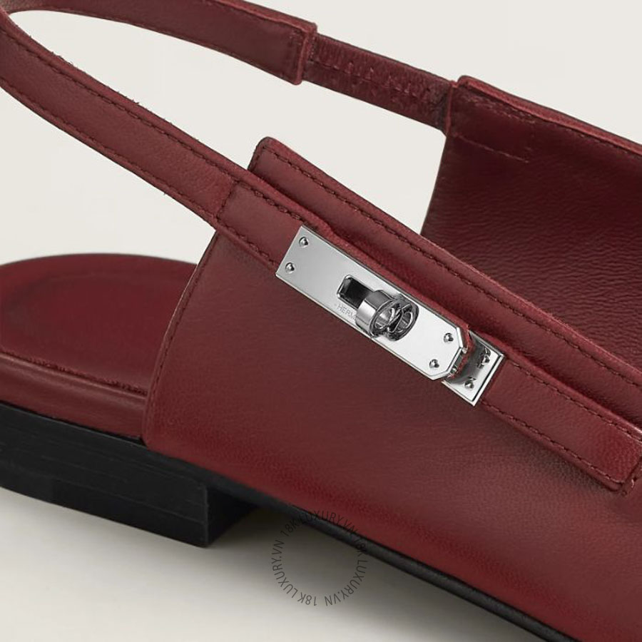 Giày búp bê Hermes Lovely slingback Rouge H H252128Z L1365 MHM636 17 Giày búp bê Hermes Lovely slingback Rouge H H252128Z L1365 MHM636