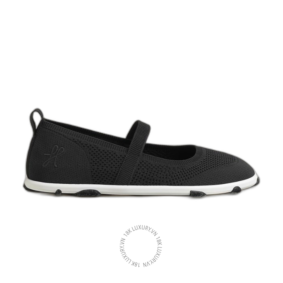 Giày búp bê Hermes Manta ballet flat Noir H261004Z 02360 MHM614