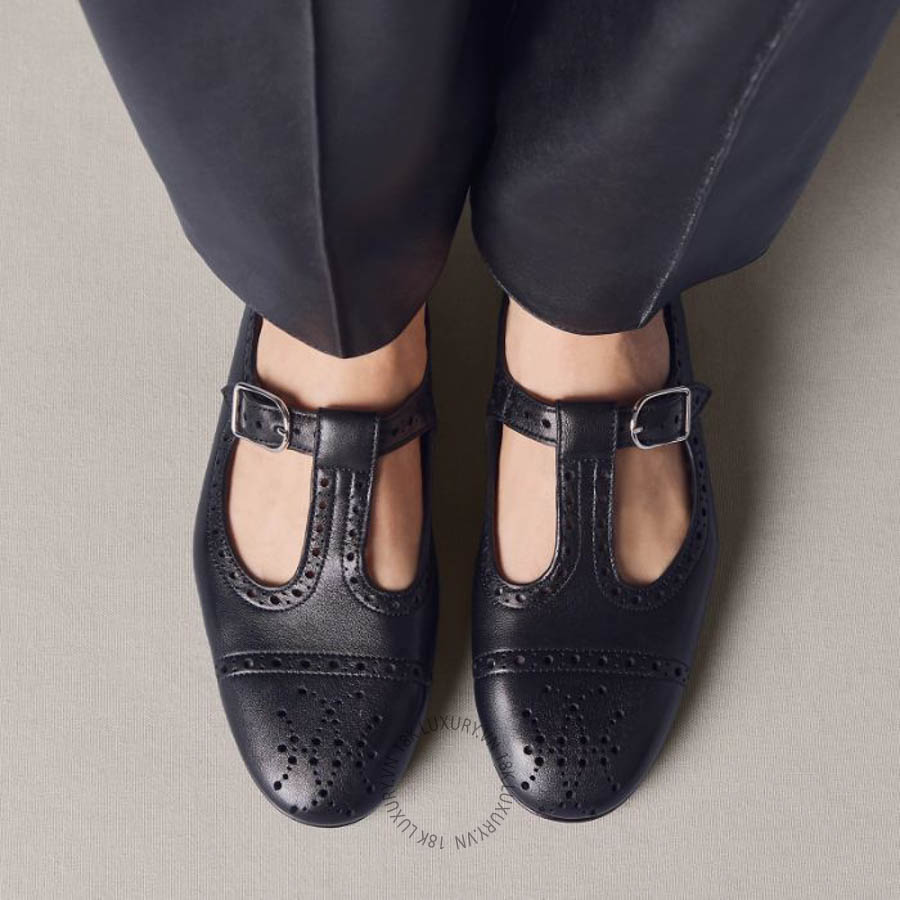 Giày búp bê Hermes Nectar ballet flat Noir H262074Z 02350 MHM622