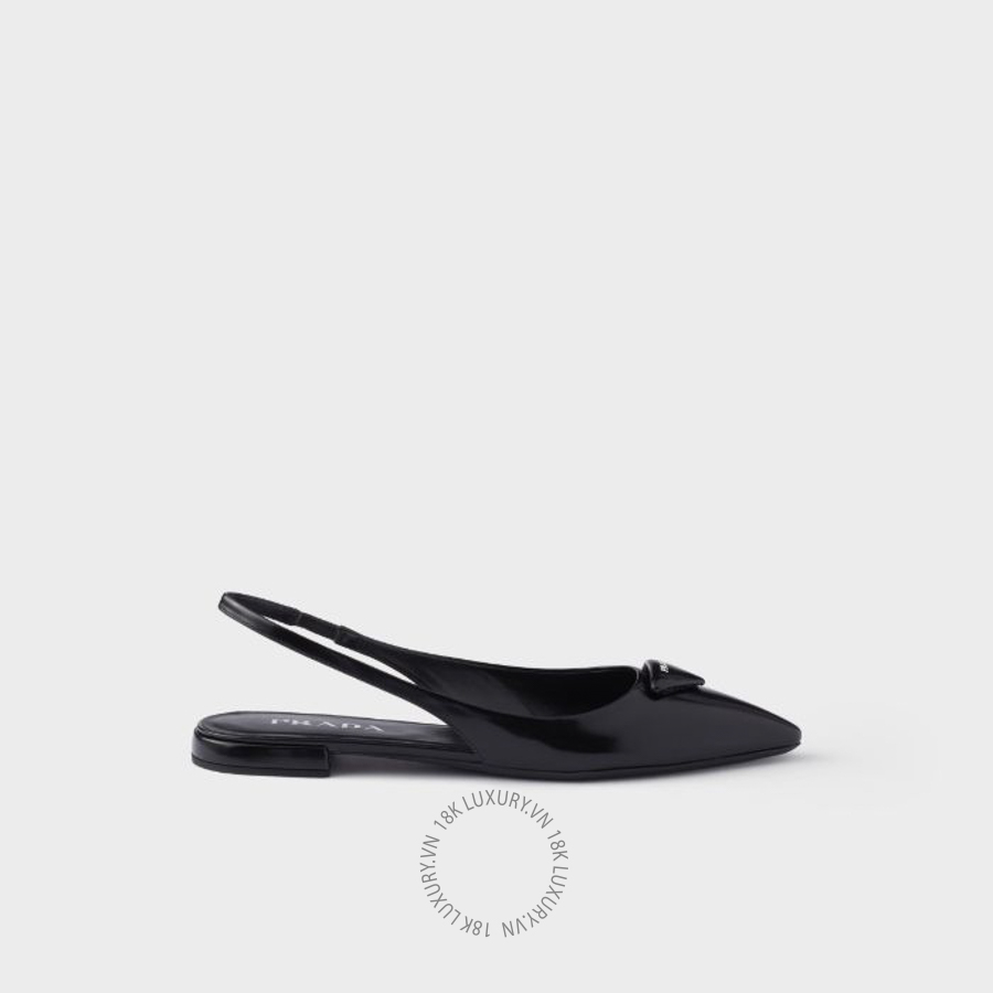 Giày búp bê Prada Brushed leather ballerina slingbacks 1F629O_055_F0002_F_010 NGPR186
