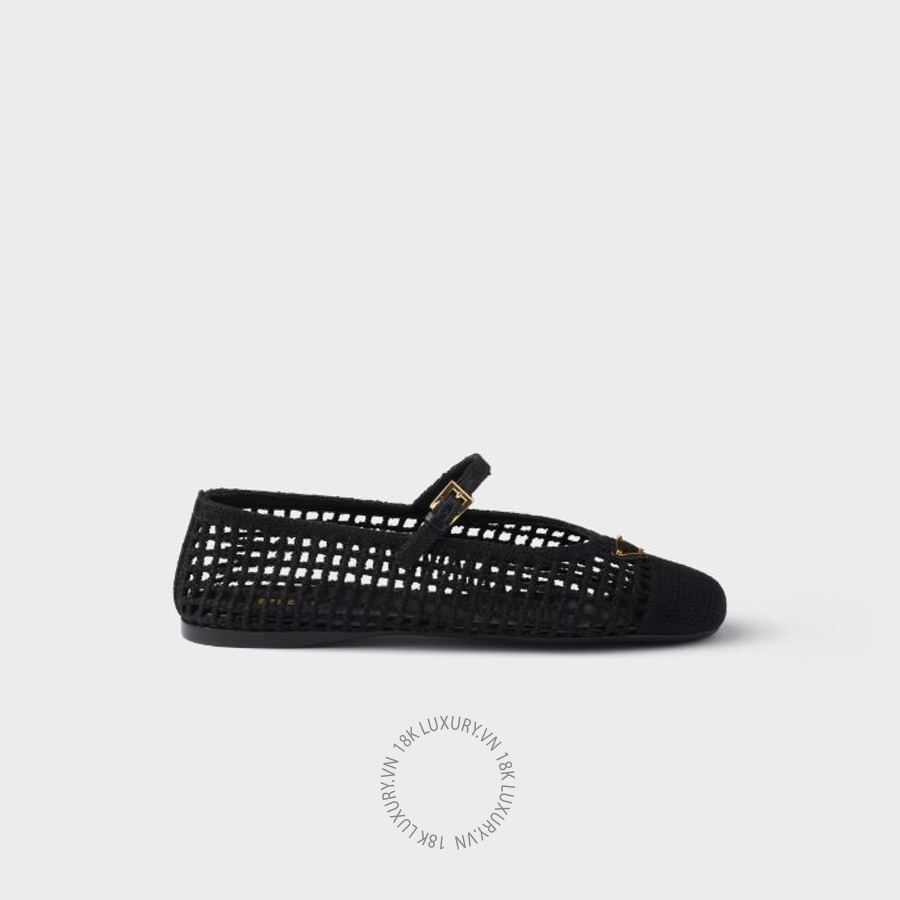 Giày búp bê Prada Crochet ballerinas 1F364O_2F46_F0002_F_005 NGPR321