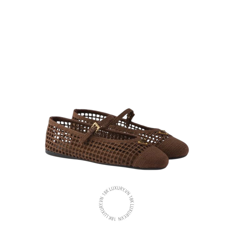Giày búp bê Prada Crochet ballerinas 1F364O_2F46_F0324_F_005 NGPR319