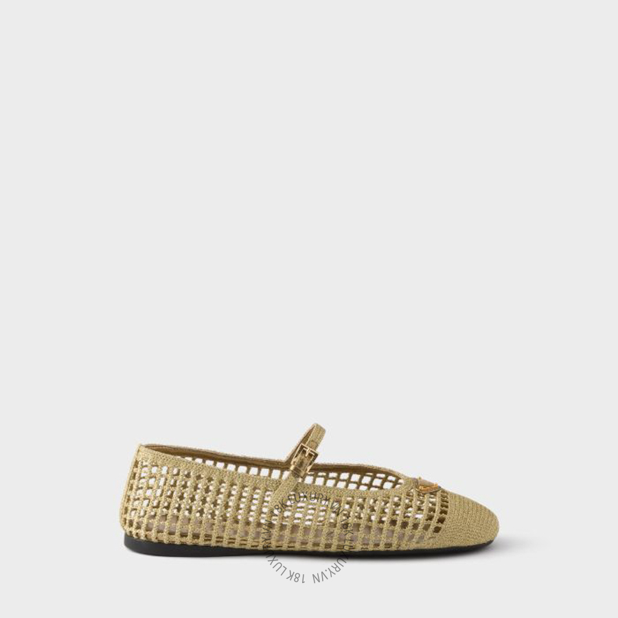 Giày búp bê Prada Crochet ballerinas 1F364O_2F46_F0482_F_005 NGPR320