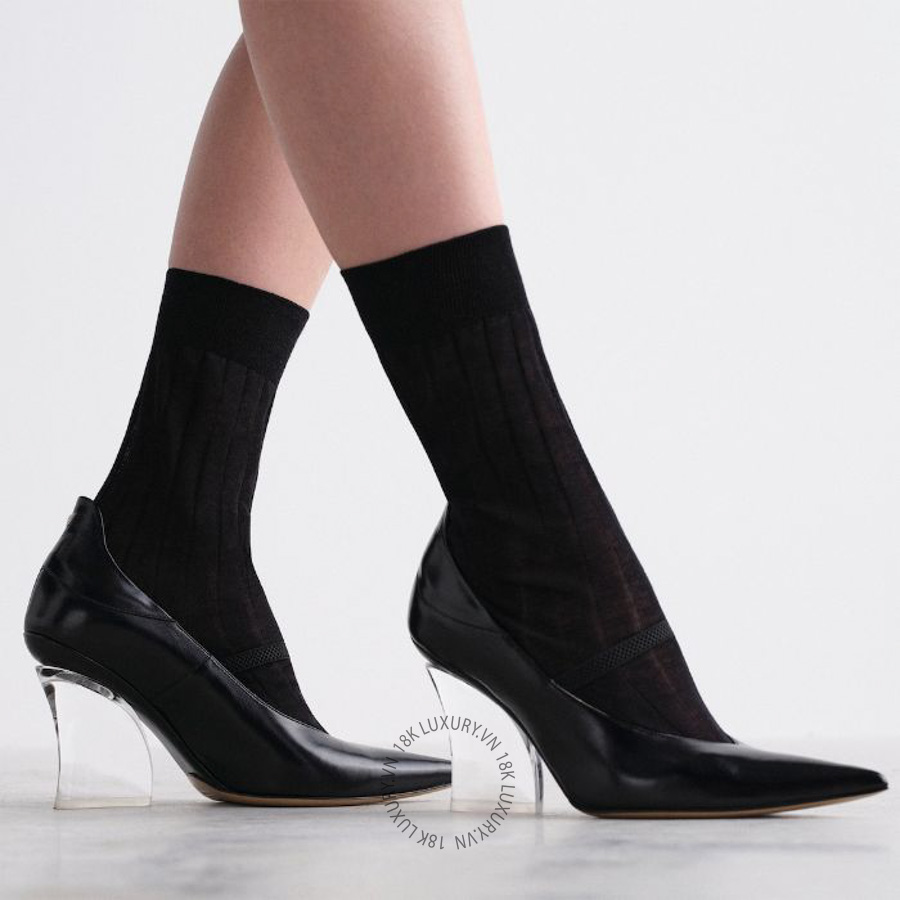 Giày cao gót Fendi Illusion Black leather pumps 8I9137NA7F0QA1 NGFD095