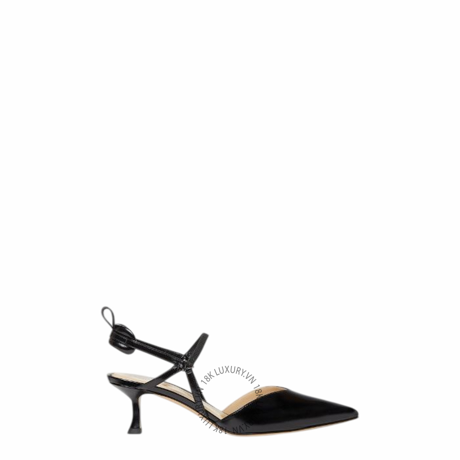 Giày cao gót Fendi Very Colibrì Black leather, medium-heeled slingbacks 8J9131NA7F0QA1 NGFD037