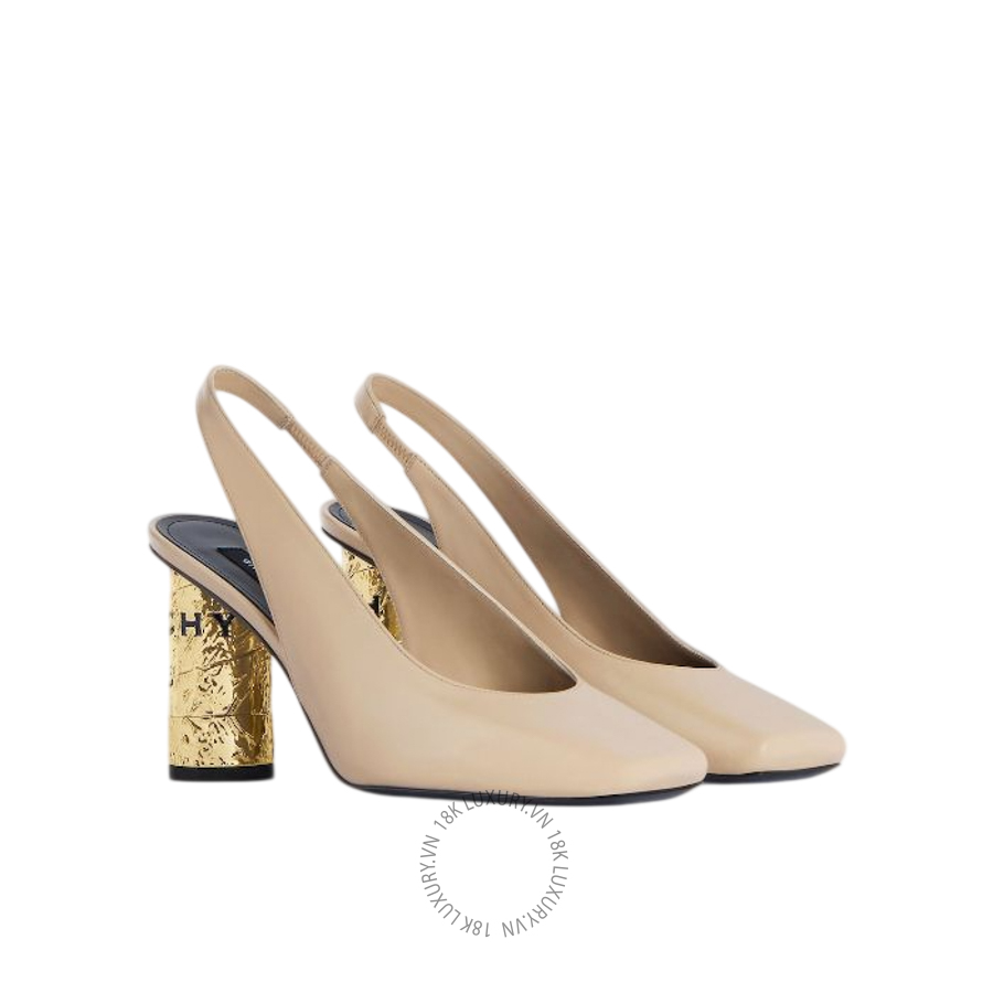 Giày Cao Gót Givenchy Tape slingbacks in leather BE4055E1J7-250 GGD46