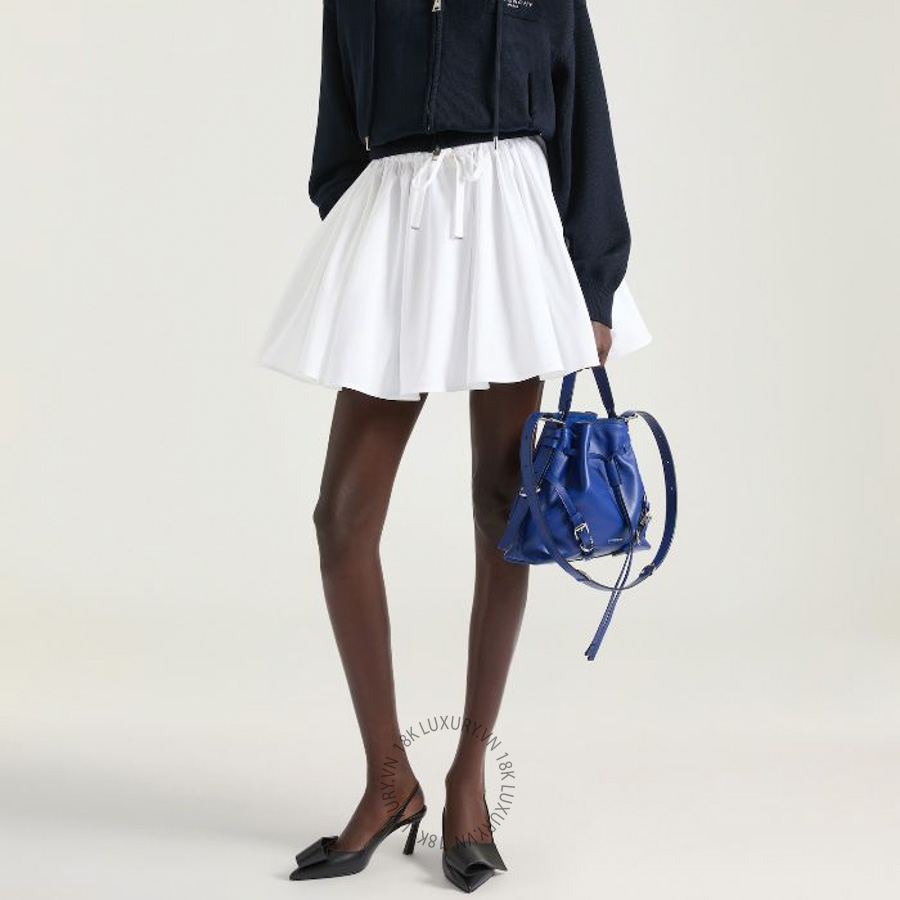 Giày Cao Gót Givenchy Twisted Ribbon slingbacks pumps in leather BE405HE1J7-001 GGD43
