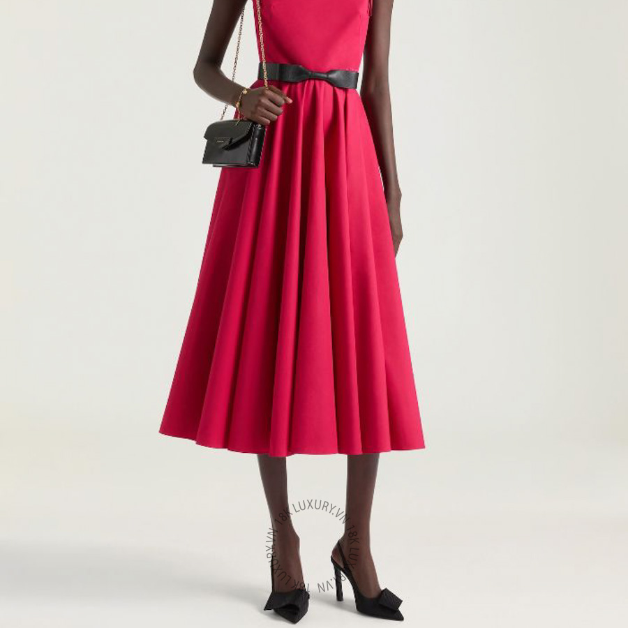 Giày Cao Gót Givenchy Twisted Ribbon slingbacks pumps in moiré fabric BE405FE2JF-001 GGD40