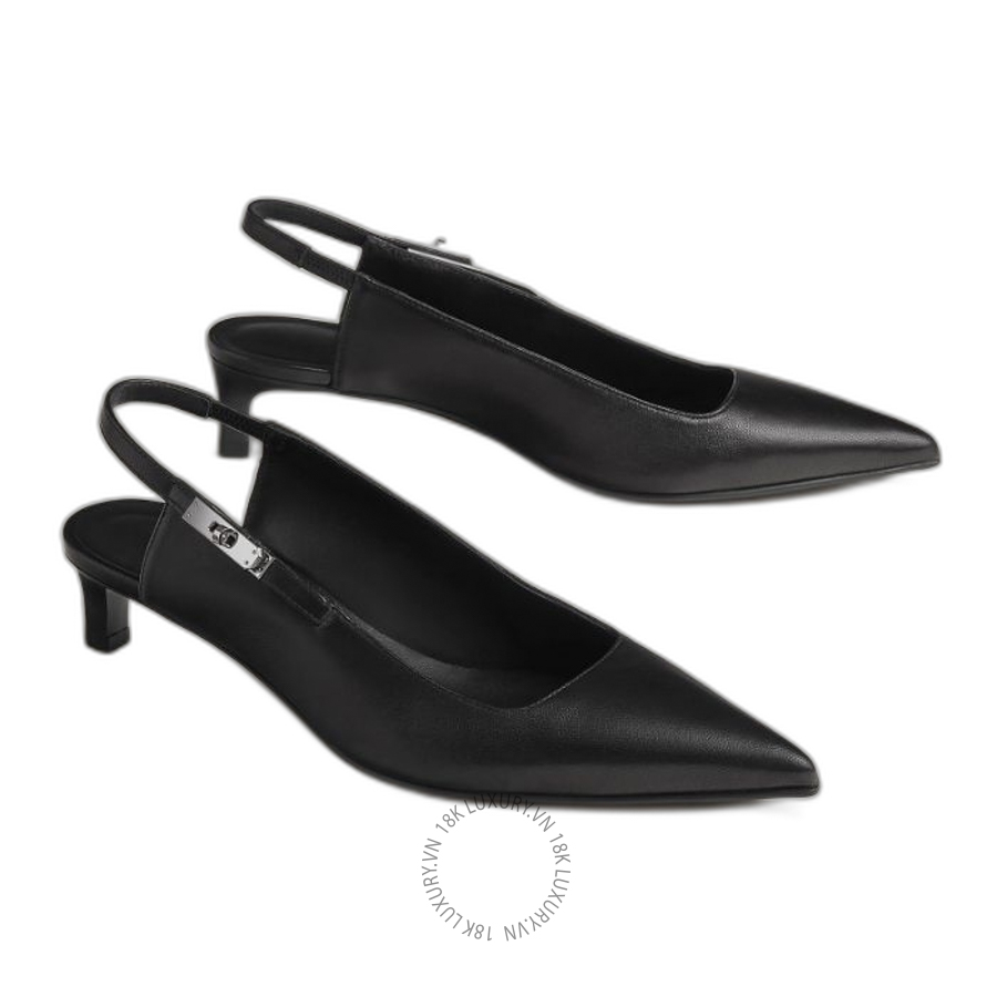 Giày cao gót Hermes Lover 40 slingback Noir H252121Z 02360 MHM557