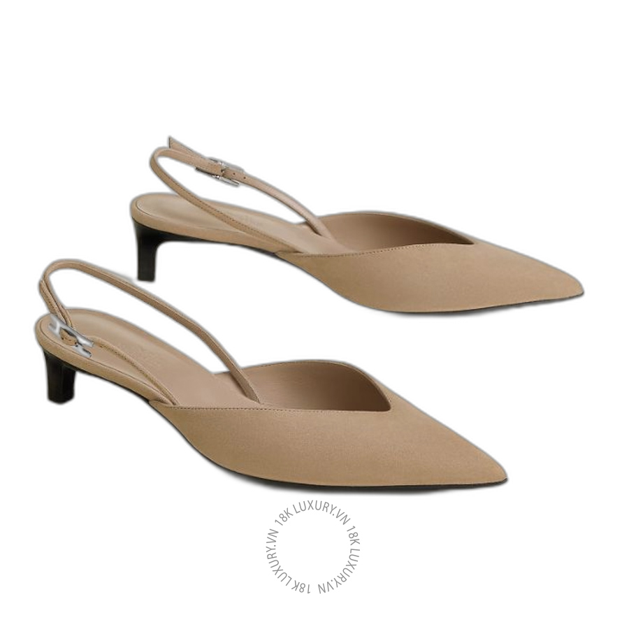 Giày cao gót Hermes Nicoletta 40 pump Beige Camel H262063Z D1350 MHM540