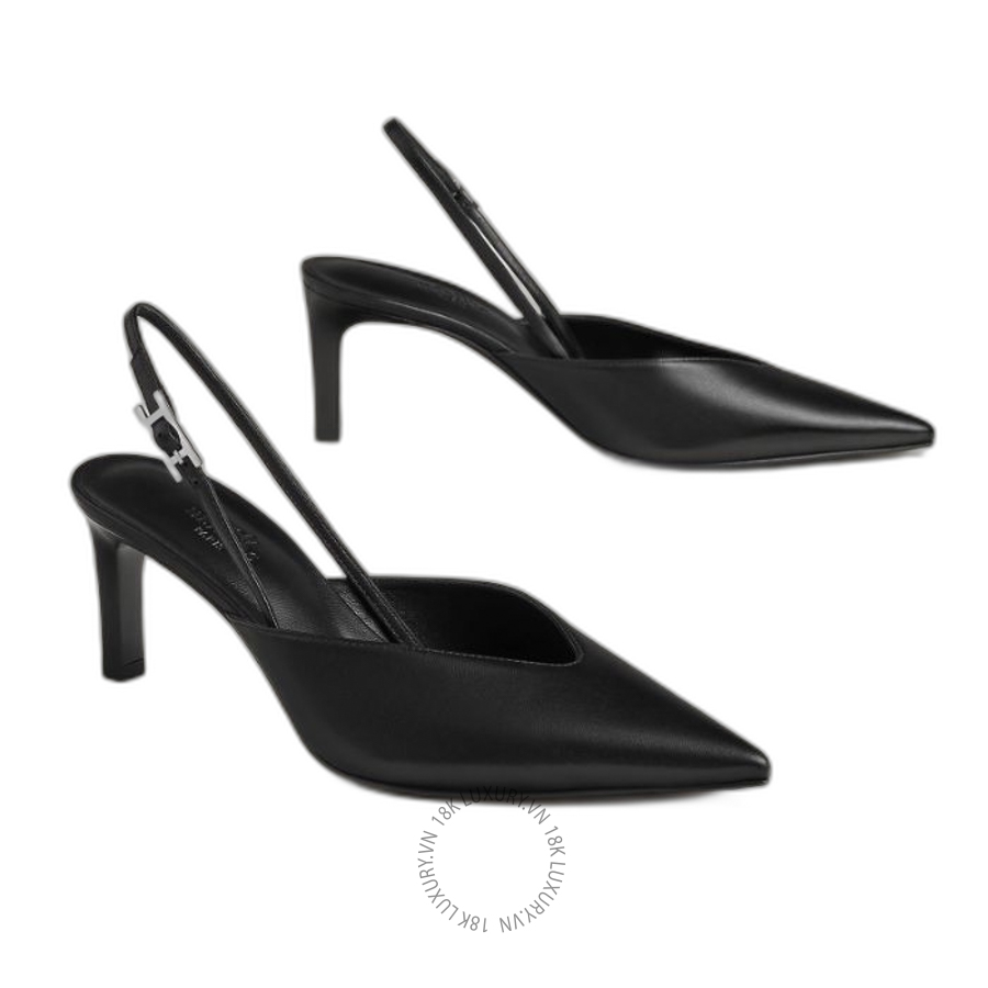 Giày cao gót Hermes Nicoletta 70 pump Noir H262069Z 02350 MHM547