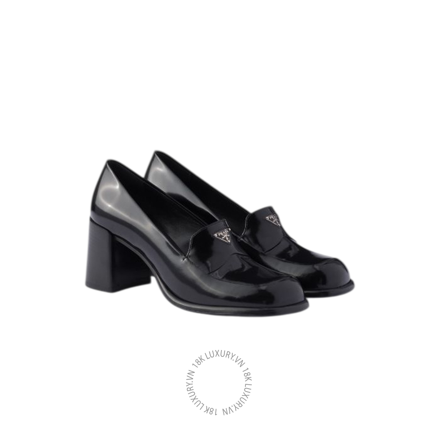 Giày cao gót Prada Brushed leather loafers 1D707O_P39_F0002_F_065 NGPR211