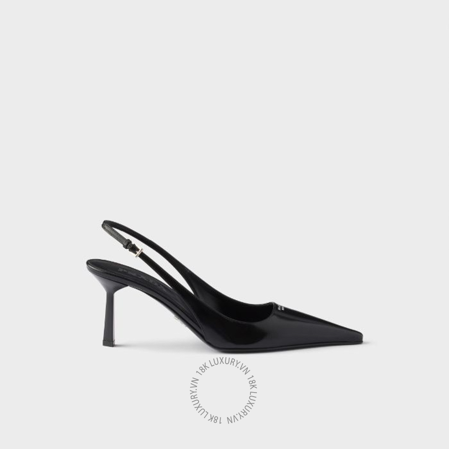Giày cao gót Prada Brushed leather slingback pumps 1I673O_055_F0002_F_075 NGPR187