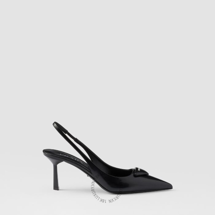 Giày cao gót Prada Brushed leather slingback pumps 1I901M_055_F0002_F_DD75 NGPR325
