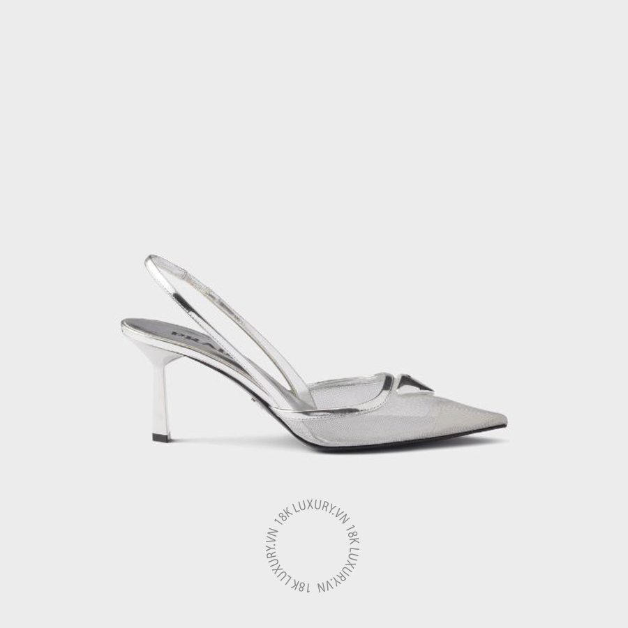 Giày cao gót Prada Mesh fabric slingback pumps 1I891N_1ABL_F0118_F_075 NGPR330