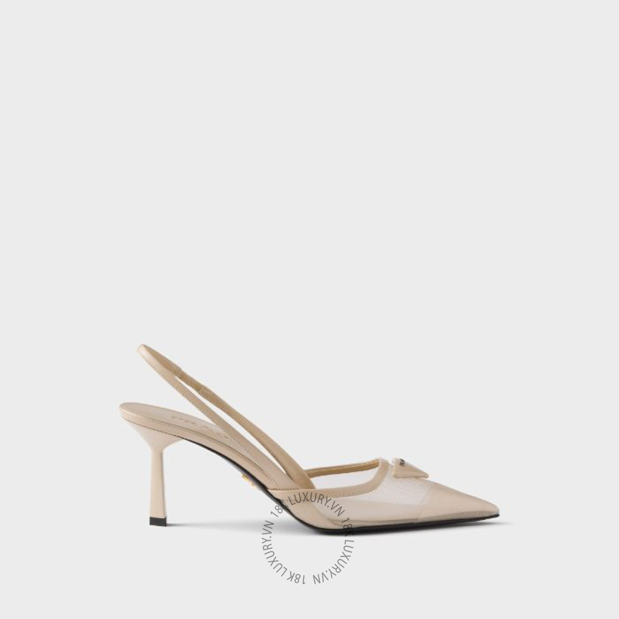 Giày cao gót Prada Mesh fabric slingback pumps 1I891N_77T_F0485_F_075 NGPR287
