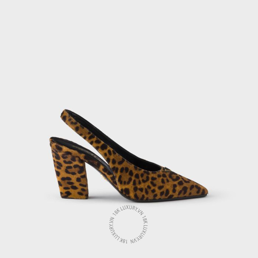 Giày cao gót Prada Printed leather slingback pumps 1I693O_L8H_F0151_F_D085 NGPR180