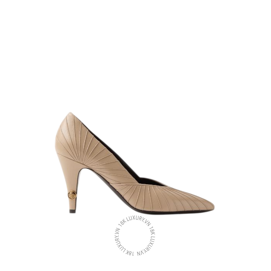 Giày Cao Gót Versace Gianni Leather Pumps 90 mm 1023837-1A17623_1N63J VSC248