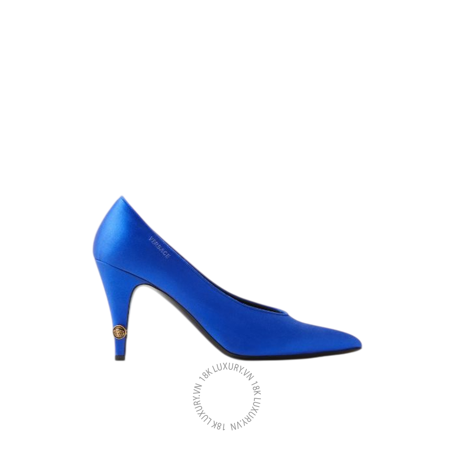 Giày Cao Gót Versace Gianni Satin Pumps 90 mm 1023536-1A17870_1UP7J VSC272