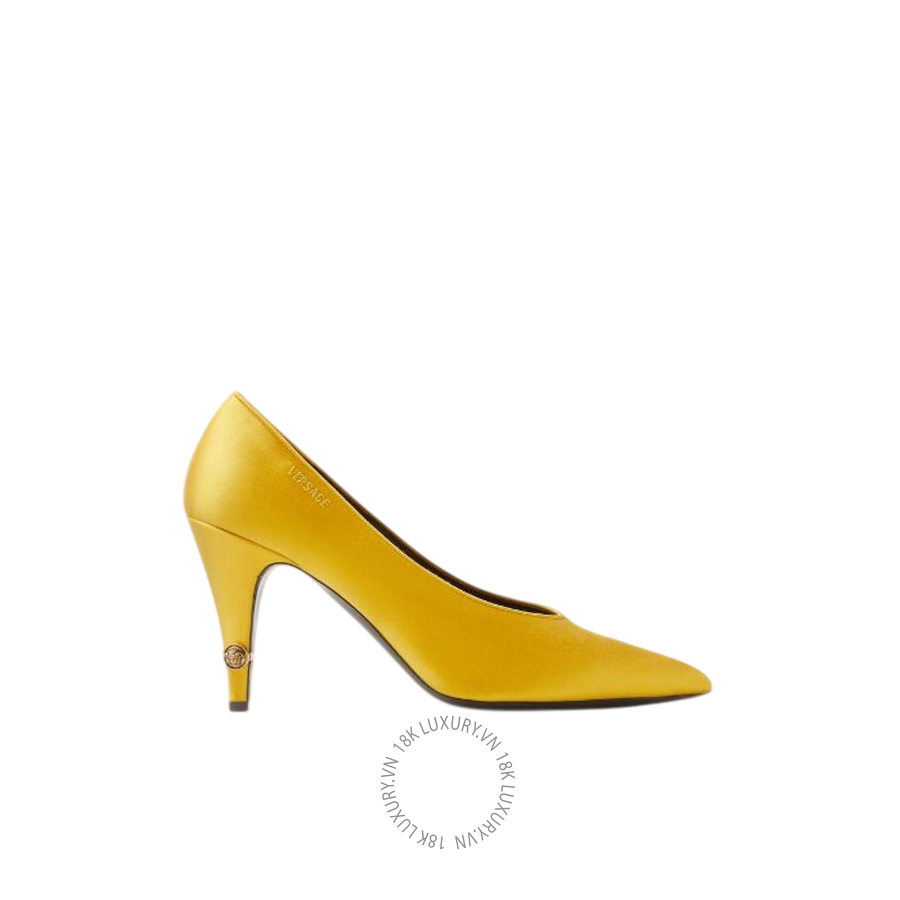 Giày Cao Gót Versace Gianni Satin Pumps 90 mm 1023536-1A17870_1X00J VSC275