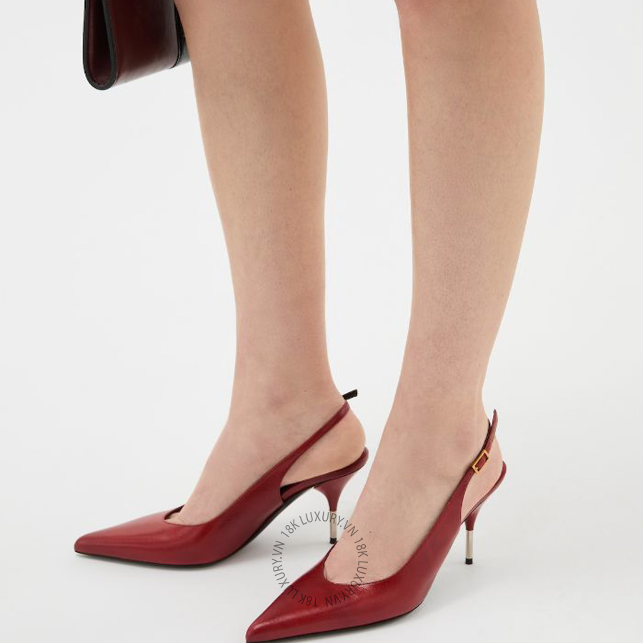Giày Cao Gót Versace Nyx Leather Slingbacks 80 mm 1024436-1A17282_1RE5X VSC266
