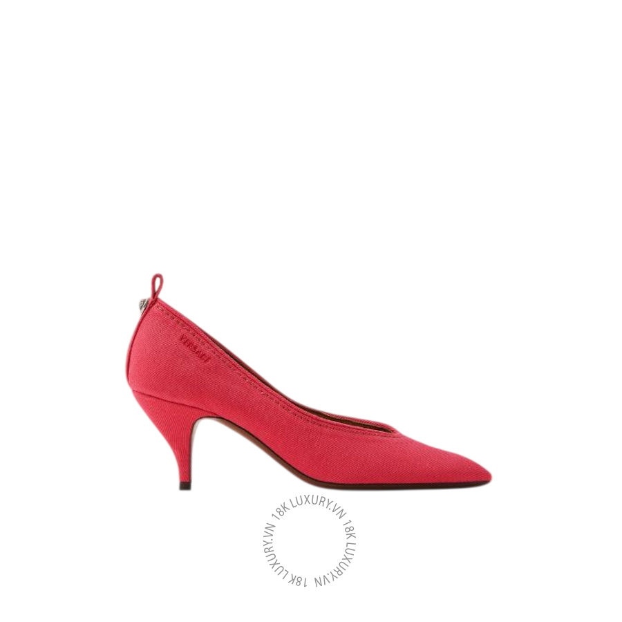 Giày Cao Gót Versace Tina Denim Pumps 65 mm 1024439-1A17710_1DA8K VSC307