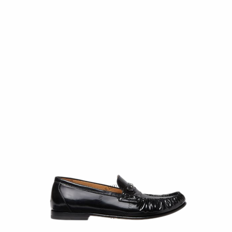 Giày loafer Fendi Scrunch Black leather 7D199669FF0QA1 NGFD130