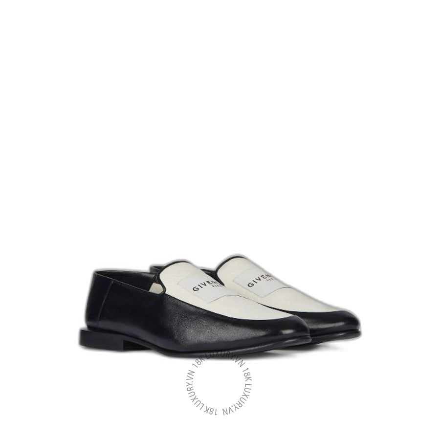 Giày Loafer Givenchy Label in leather and canvas BE2028E2DX-015 GGD32