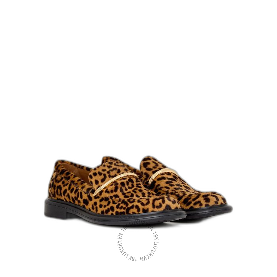 Giày Loafer Givenchy Pinch in leopard-effect pony leather BE2031E2KC-007 GGD52