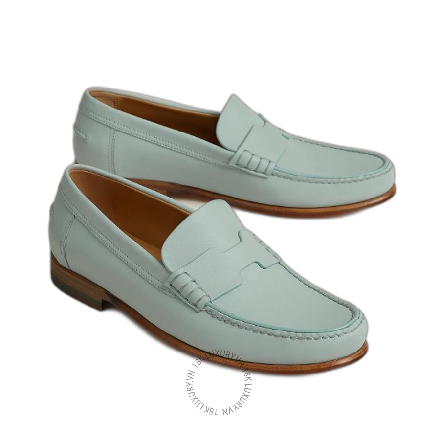 Giày Loafer Hermes Kennedy loafer Bleu Glacier H231171Z 18355 MHM612