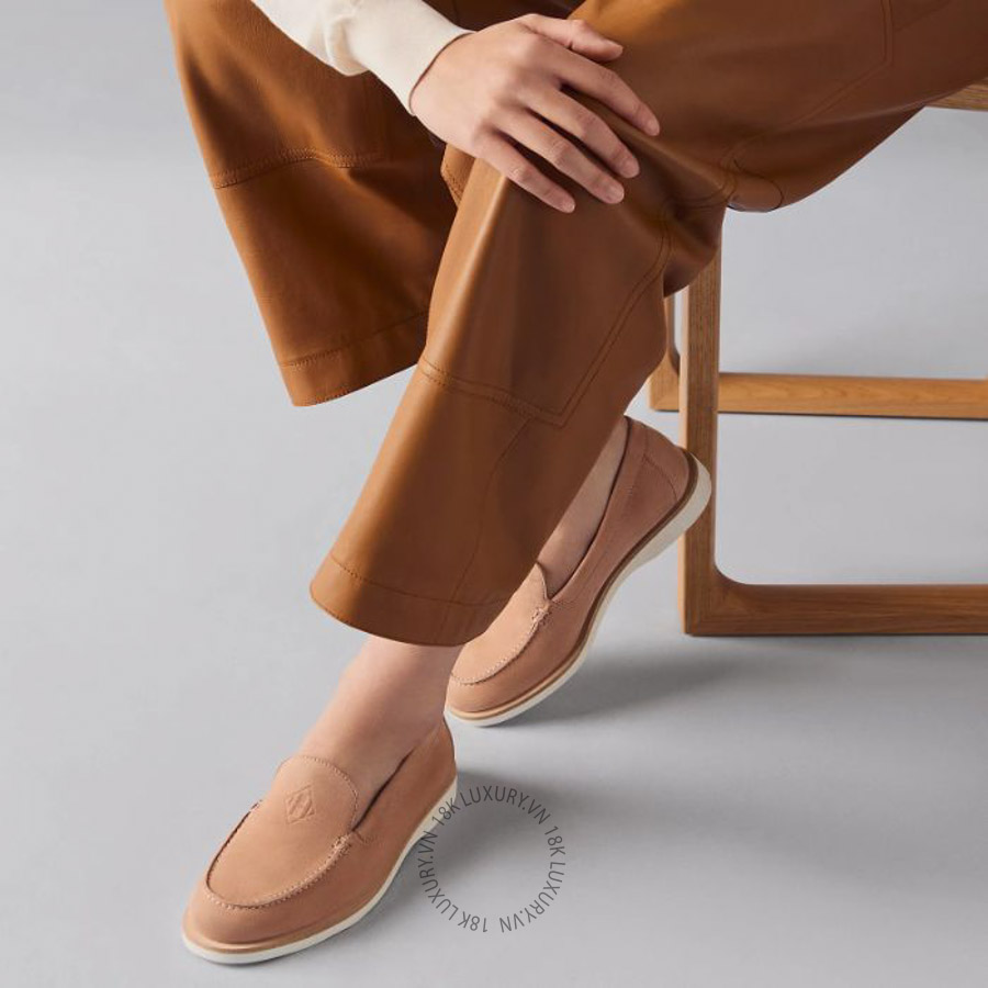 Giày Loafer Hermes Low loafer Beige Perlino H261134Z DI370 MHM593