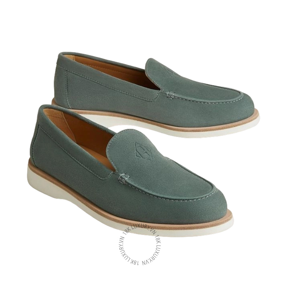 Giày Loafer Hermes Low loafer vert cèdre H261134Z VC340 MHM594