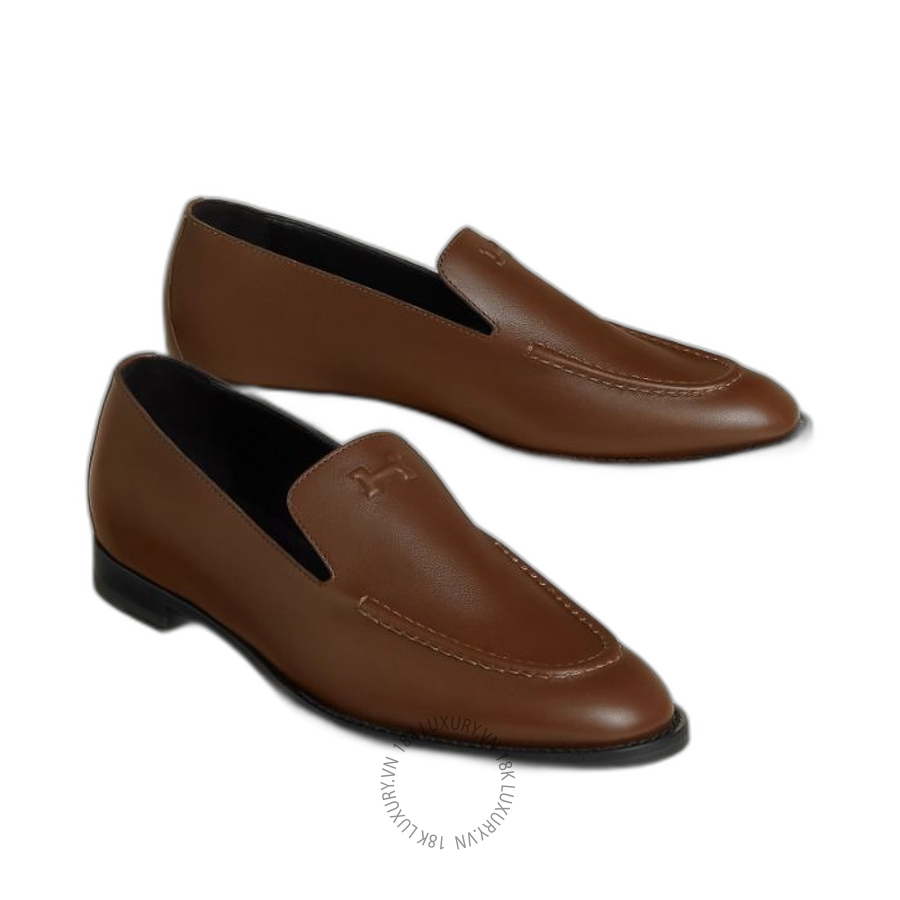 Giày Loafer Hermes Newton loafer Noisette H262120Z 79355 MHM601