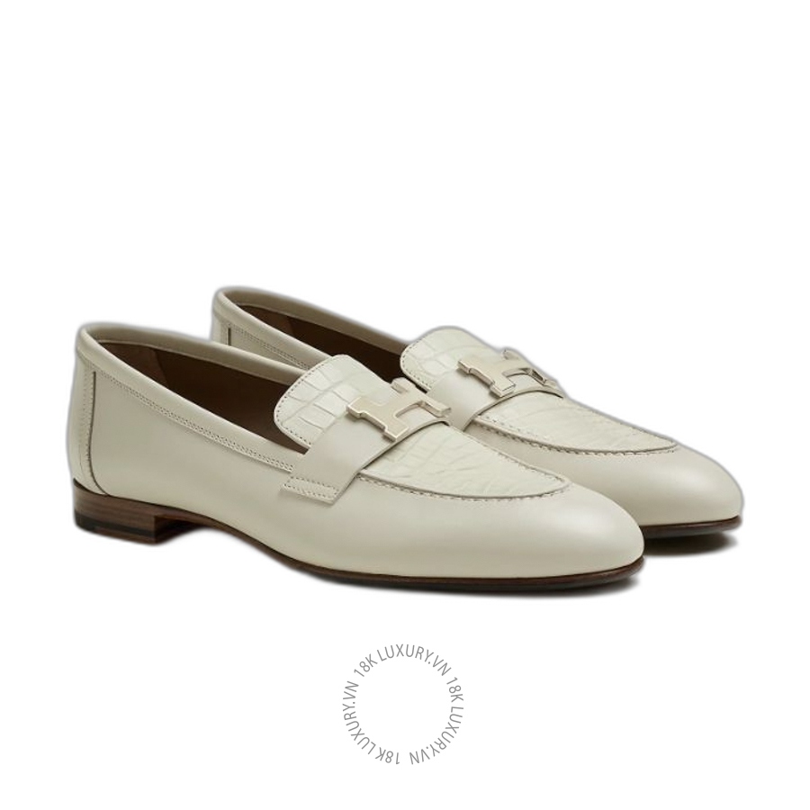 Giày Loafer Hermes Paris loafer beige glaise H201199Z 01340 MHM607