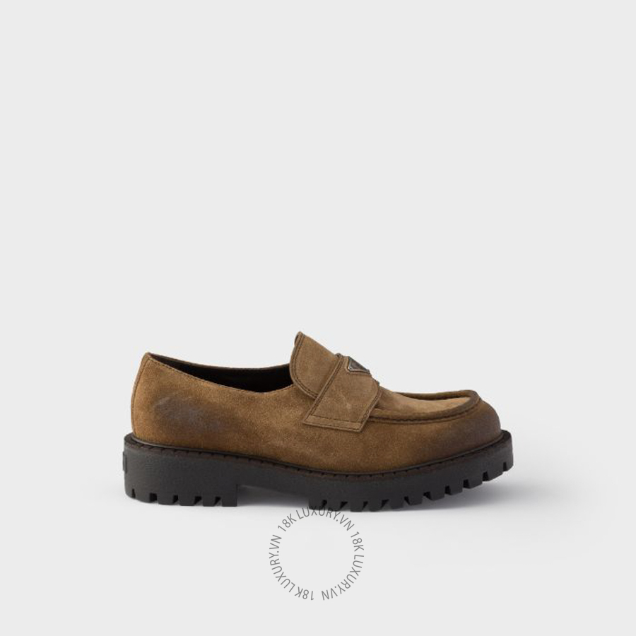 Giày loafer Prada Aged suede 2DE151_0B2_F0E2Q_F_G001 NGPR153