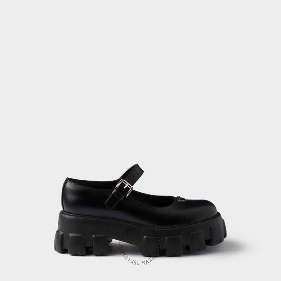 Giày loafer Prada Brushed leather Monolith Mary Janes 1F080O_B4L_F0002_F_G055 NGPR334