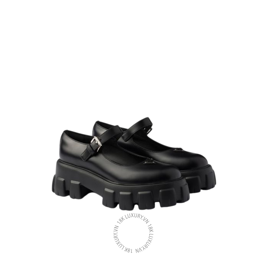 Giày loafer Prada Brushed leather Monolith Mary Janes 1F080O_B4L_F0002_F_G055 NGPR334
