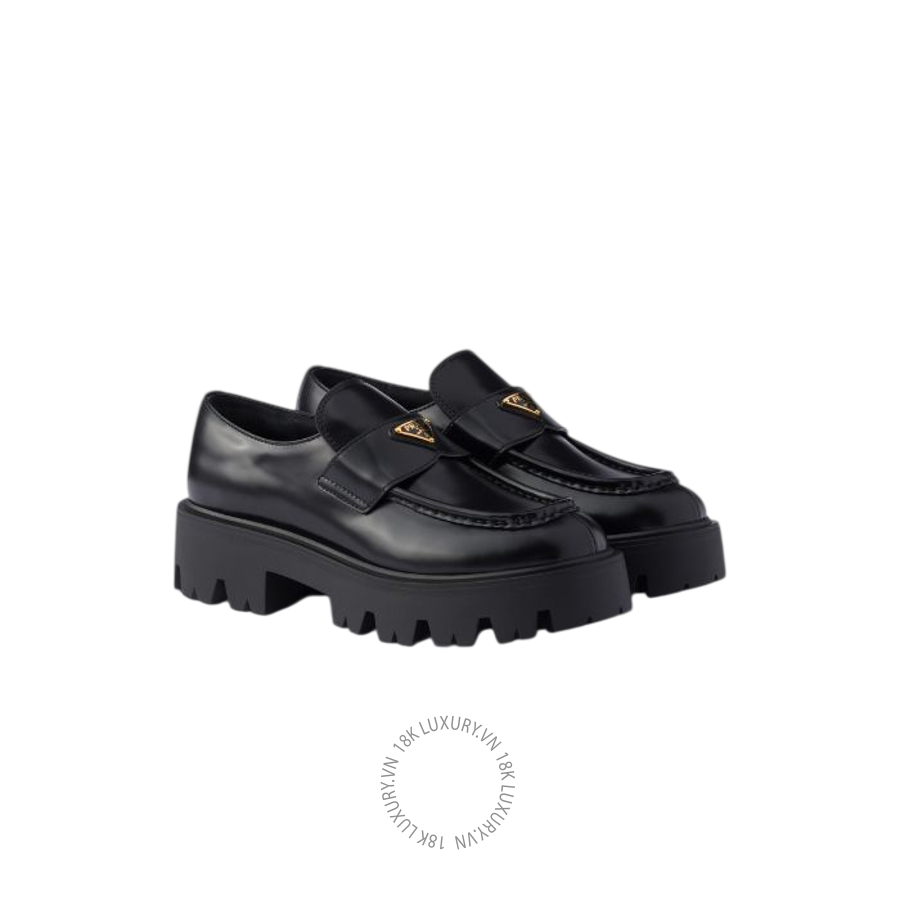 Giày loafer Prada Stride brushed leather 1D185O_055_F0002_F_B050 NGPR226